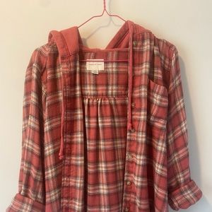 American Eagle Outfitters- Pink Flannel